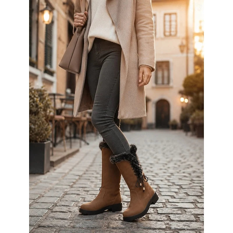 Meredith | Fur-Trimmed Knee-High Winter Boots 7
