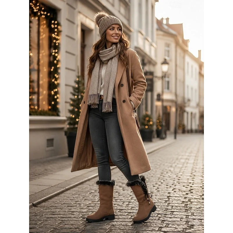 Meredith | Fur-Trimmed Knee-High Winter Boots 8