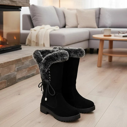 Meredith | Fur-Trimmed Knee-High Winter Boots 9