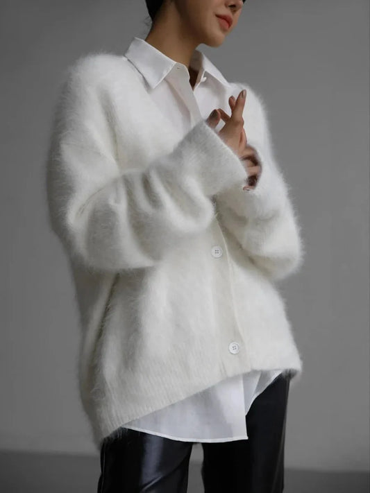 Mohair Cardigan | Women's Soft Knitwear 0