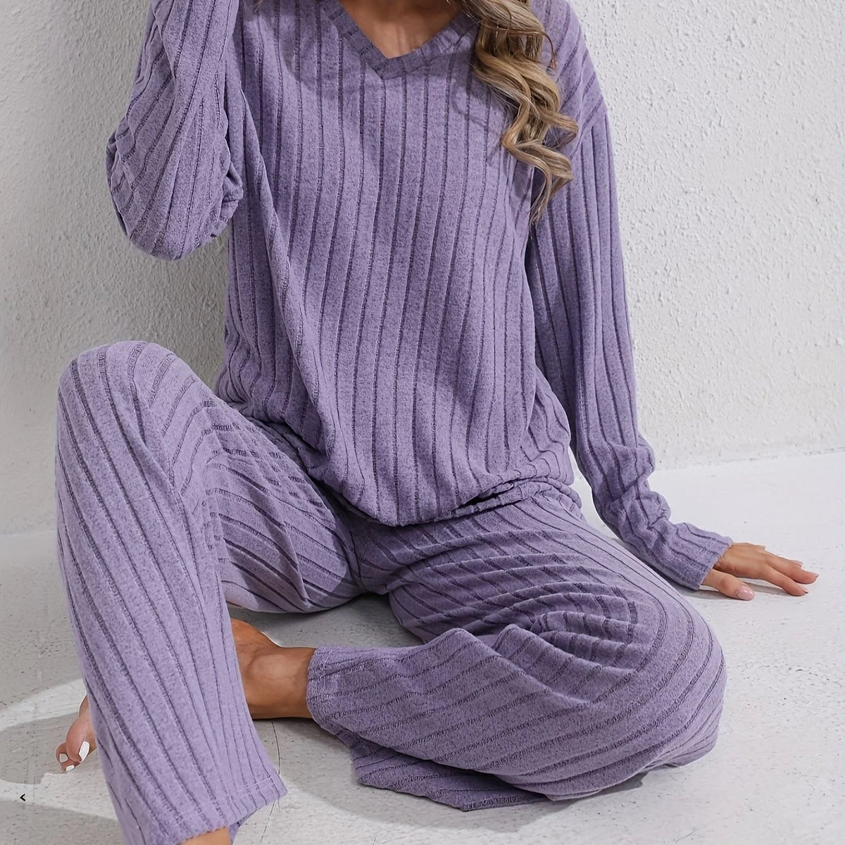 Naomi | Relaxed Ribbed Two-Piece Set 0