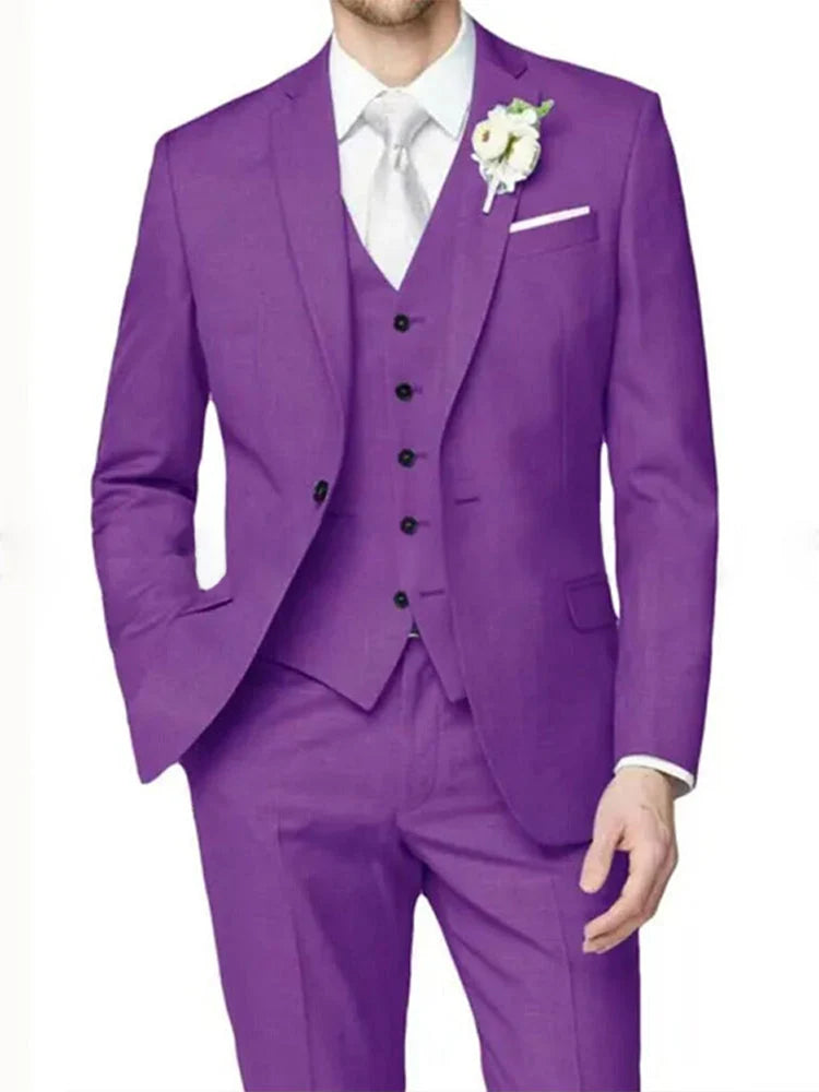Nathan | Men's Formal One-Button Notch Lapel Suit 6