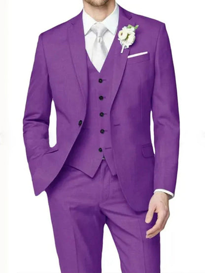 Nathan | Men's Formal One-Button Notch Lapel Suit 6
