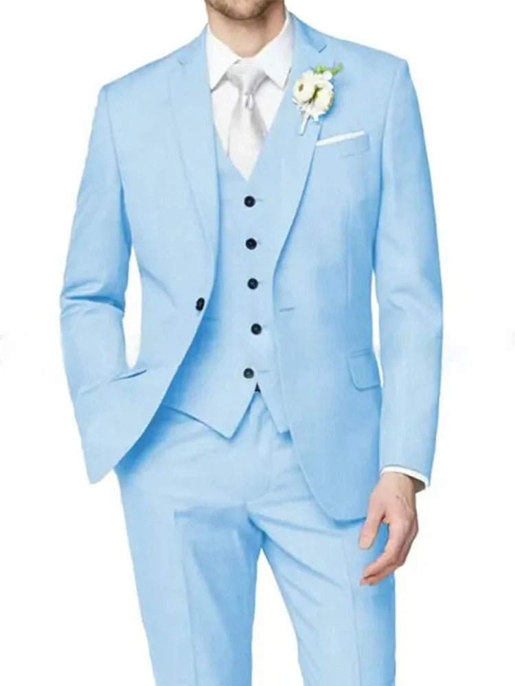 Nathan | Men's Formal One-Button Notch Lapel Suit 9