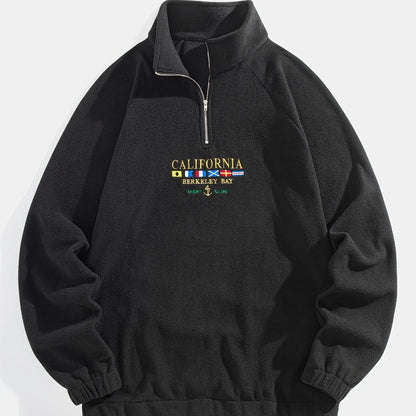 Nathan | Men's Quarter-Zip High-Neck Sweatshirt 0