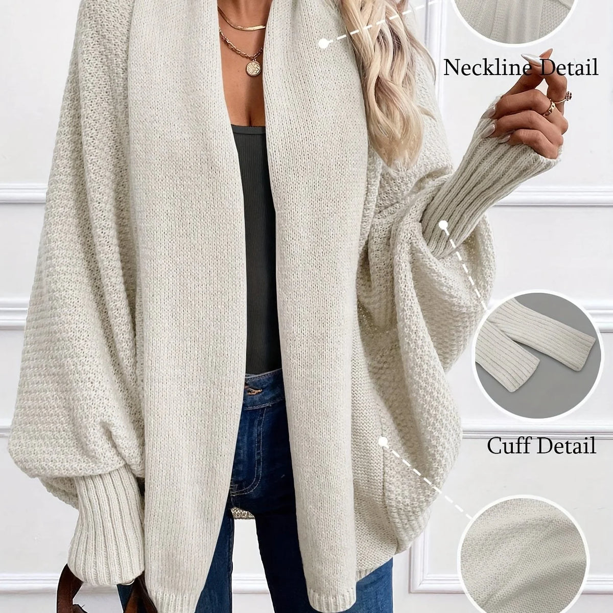 Odessa | Draped Shawl-Collar Cardigan 10