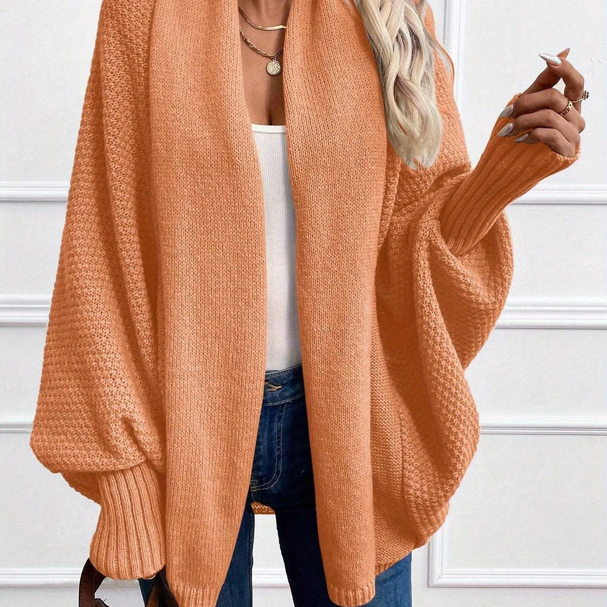 Odessa | Draped Shawl-Collar Cardigan 12