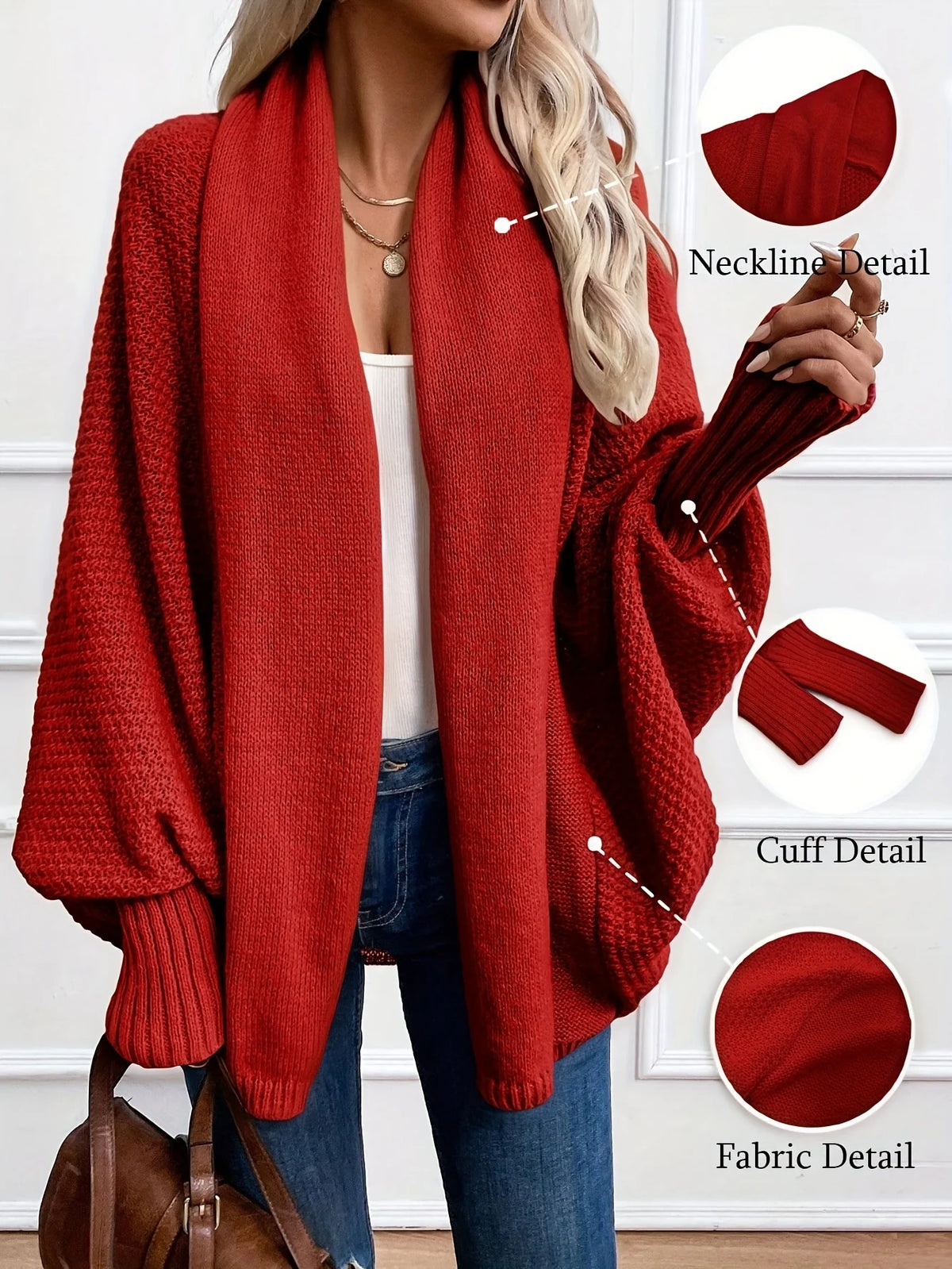 Odessa | Draped Shawl-Collar Cardigan 2