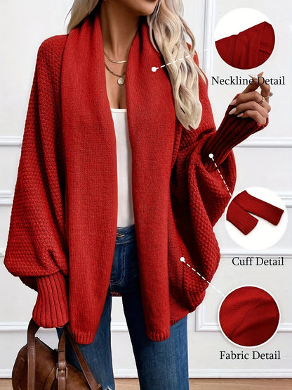 Odessa | Draped Shawl-Collar Cardigan 2