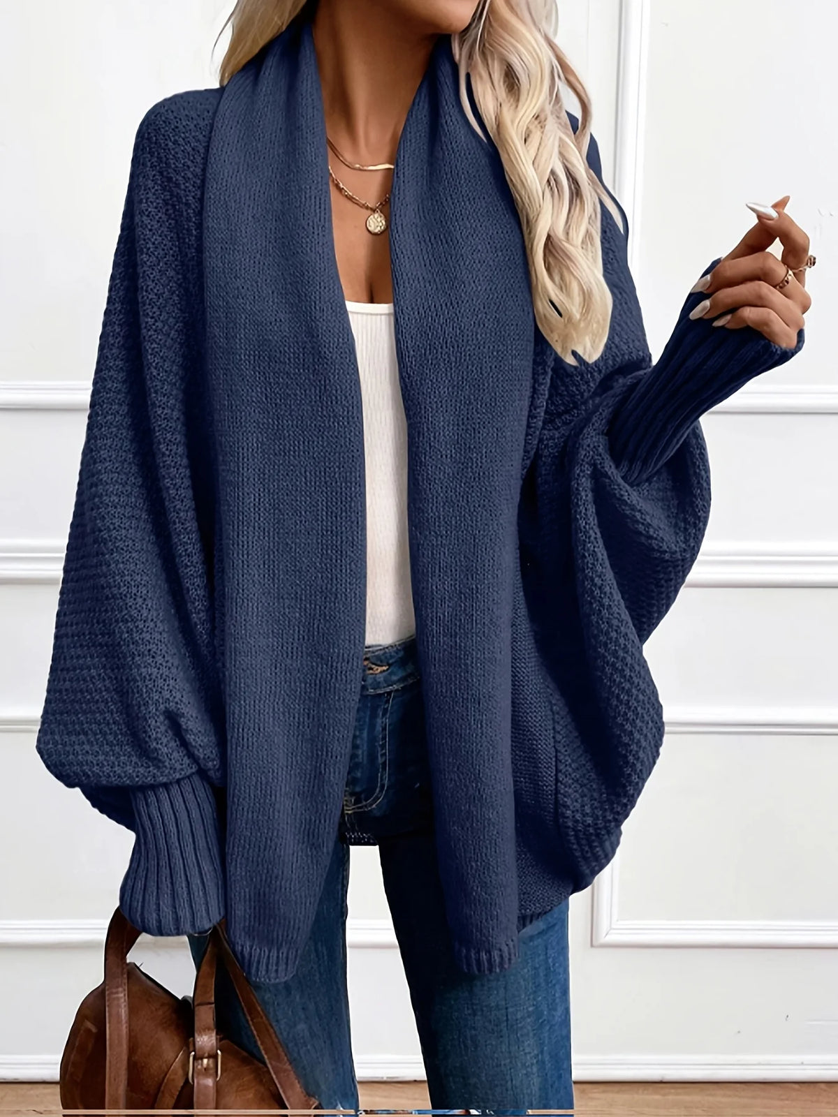 Odessa | Draped Shawl-Collar Cardigan 3