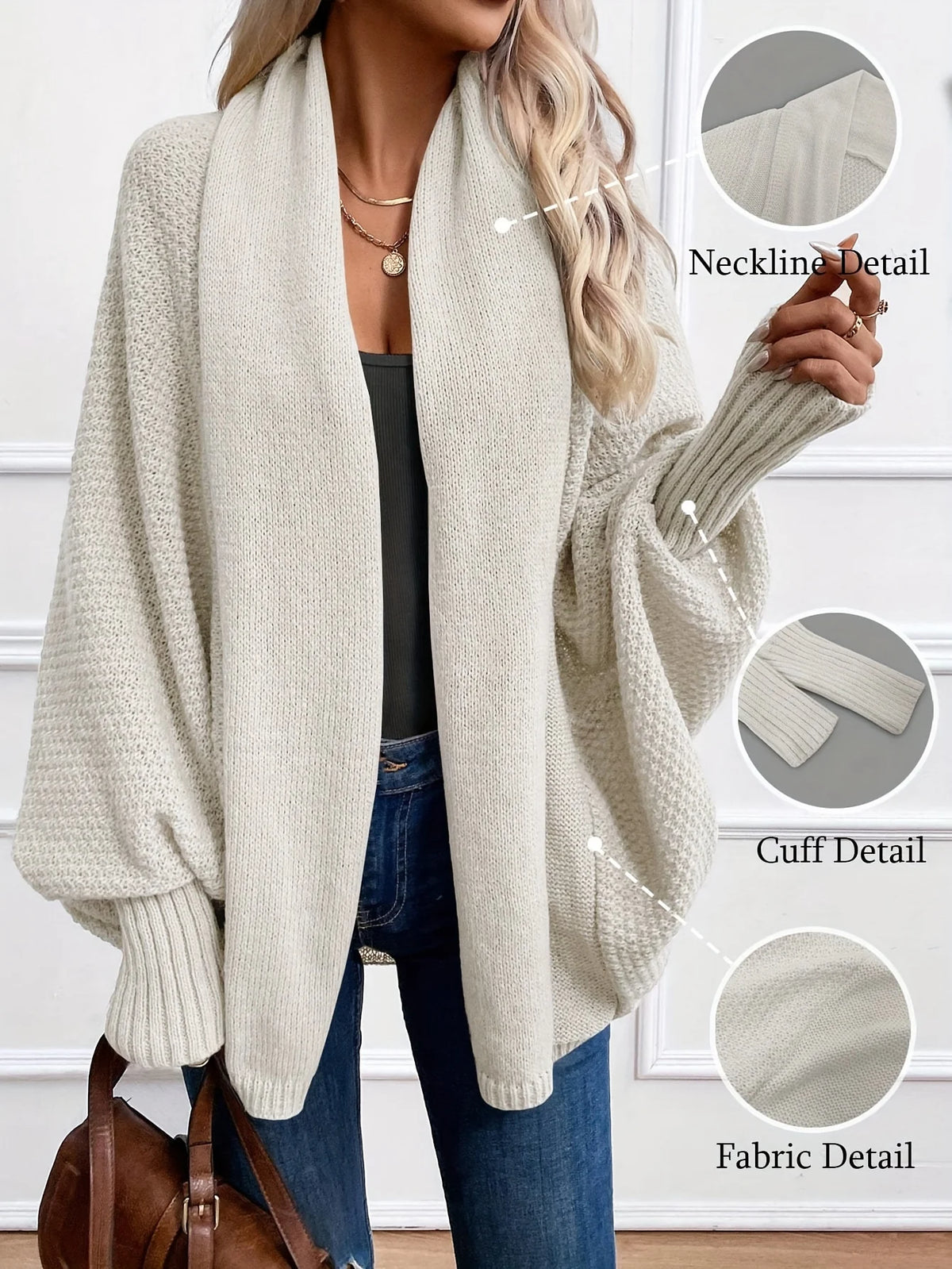 Odessa | Draped Shawl-Collar Cardigan 6