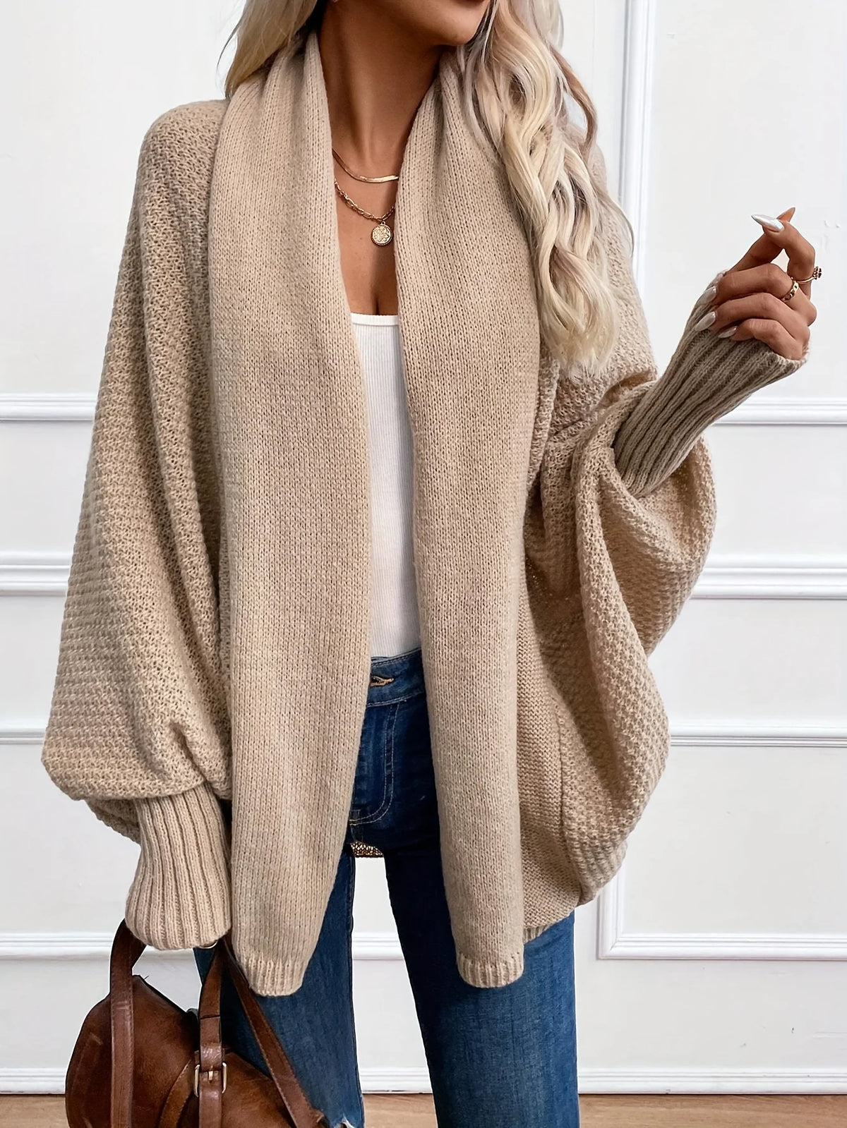 Odessa | Draped Shawl-Collar Cardigan 7
