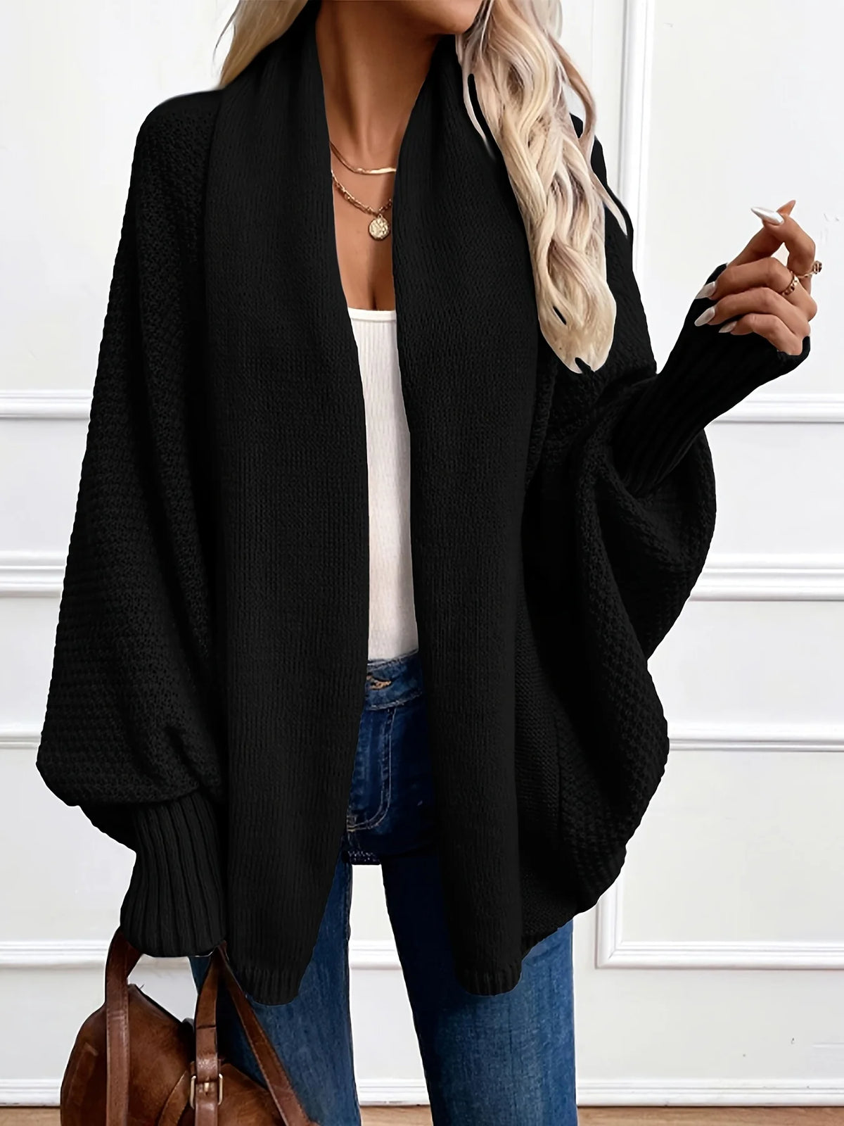 Odessa | Draped Shawl-Collar Cardigan 8