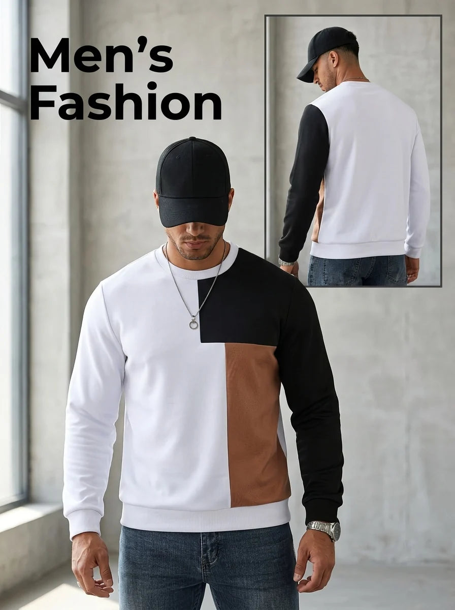 Oliver | Colour-Block Pullover Sweatshirt Casual Wear 6