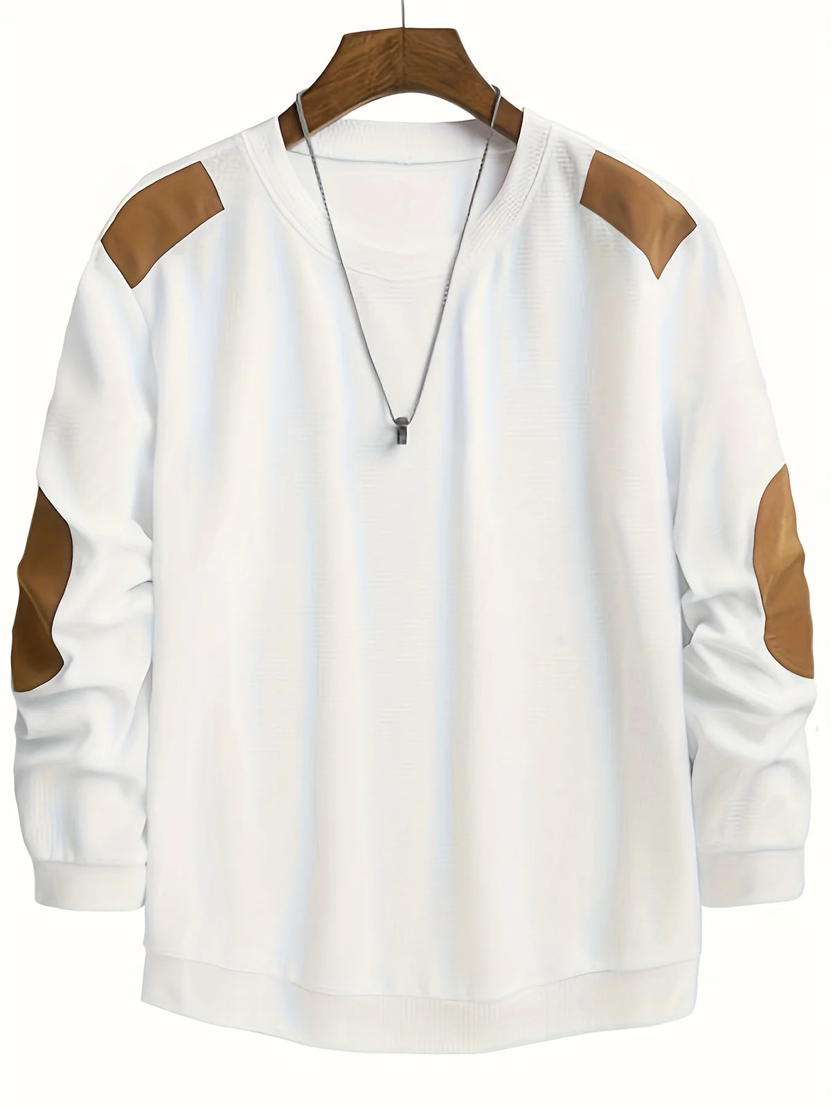 Oliver | Waffle-Knit Jumper with Elbow Patches 1