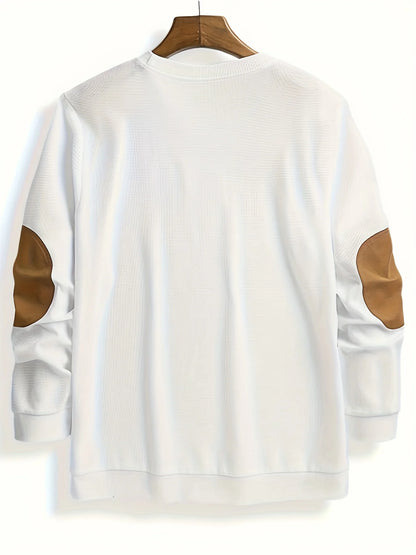 Oliver | Waffle-Knit Jumper with Elbow Patches 2