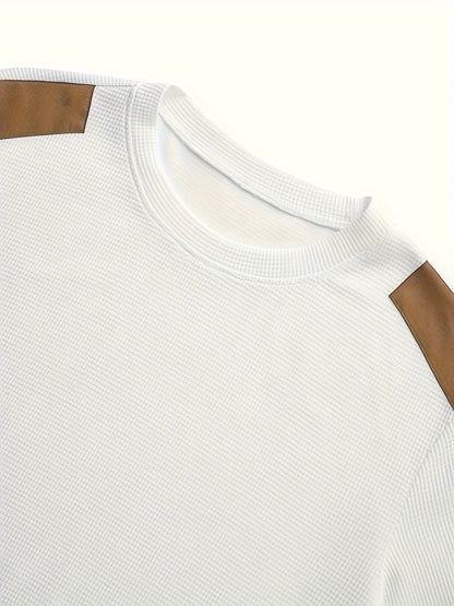 Oliver | Waffle-Knit Jumper with Elbow Patches 3