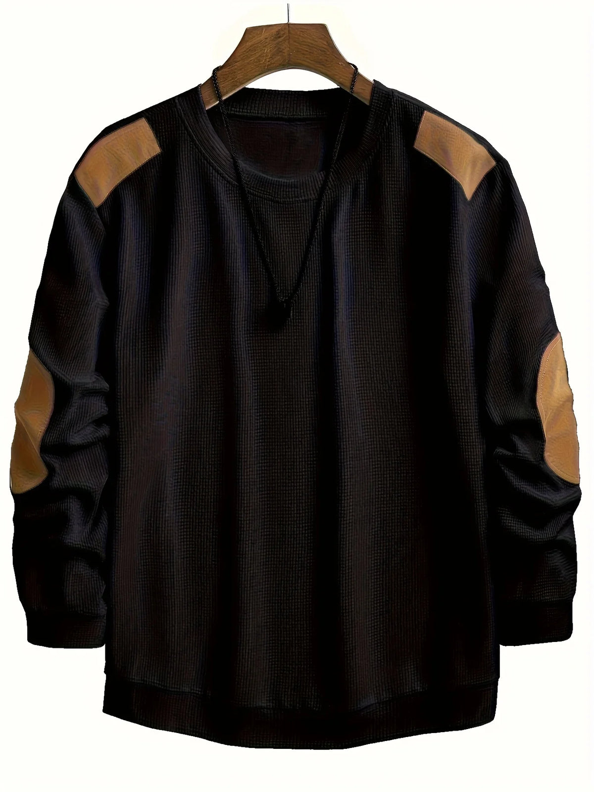 Oliver | Waffle-Knit Jumper with Elbow Patches 8