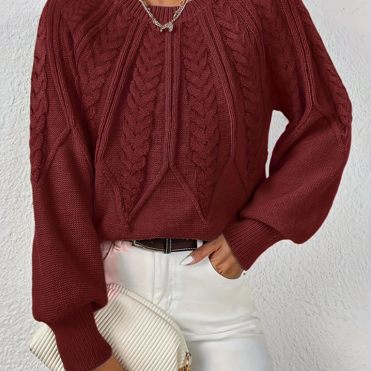 Ophelia | Relaxed Cable-Knit Sweater Women 11