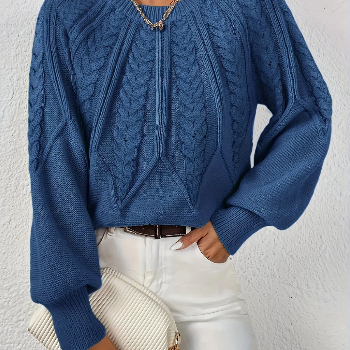 Ophelia | Relaxed Cable-Knit Sweater Women 13