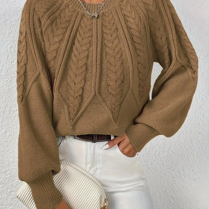 Ophelia | Relaxed Cable-Knit Sweater Women 14