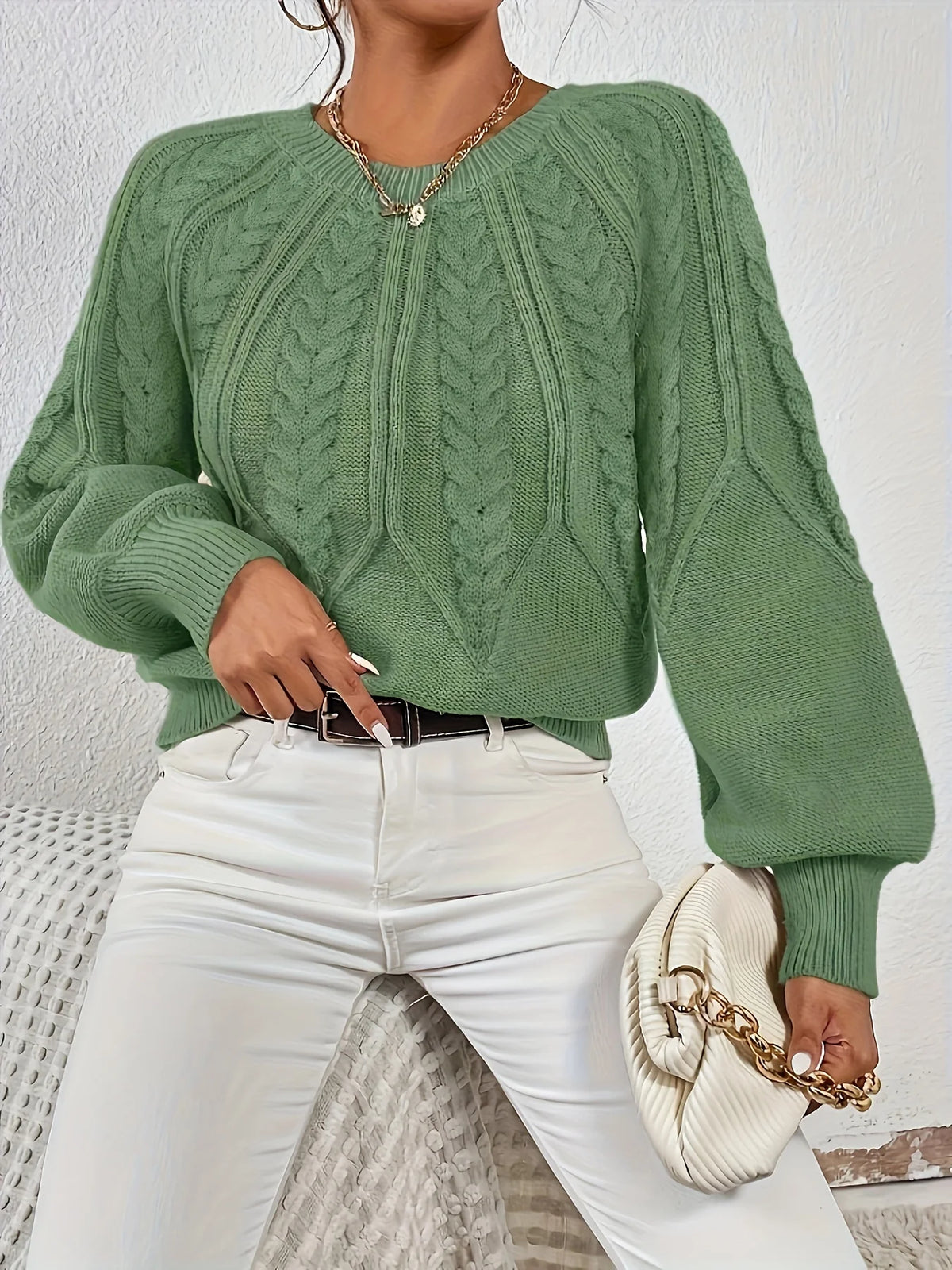 Ophelia | Relaxed Cable-Knit Sweater Women 4