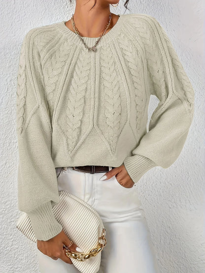 Ophelia | Relaxed Cable-Knit Sweater Women 6