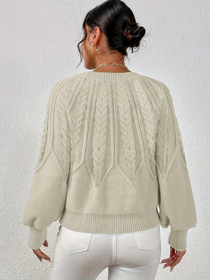 Ophelia | Relaxed Cable-Knit Sweater Women 7