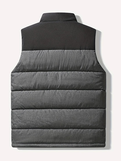 Quilted Stand-Collar Vest | Men's Vest 1