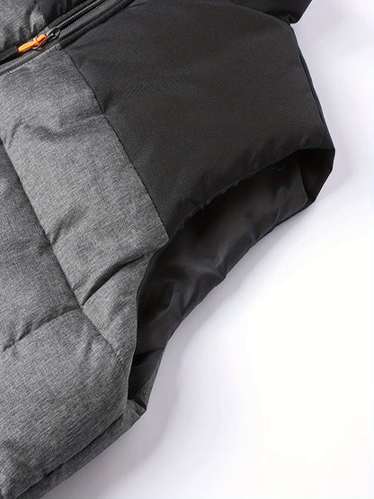 Quilted Stand-Collar Vest | Men's Vest 6