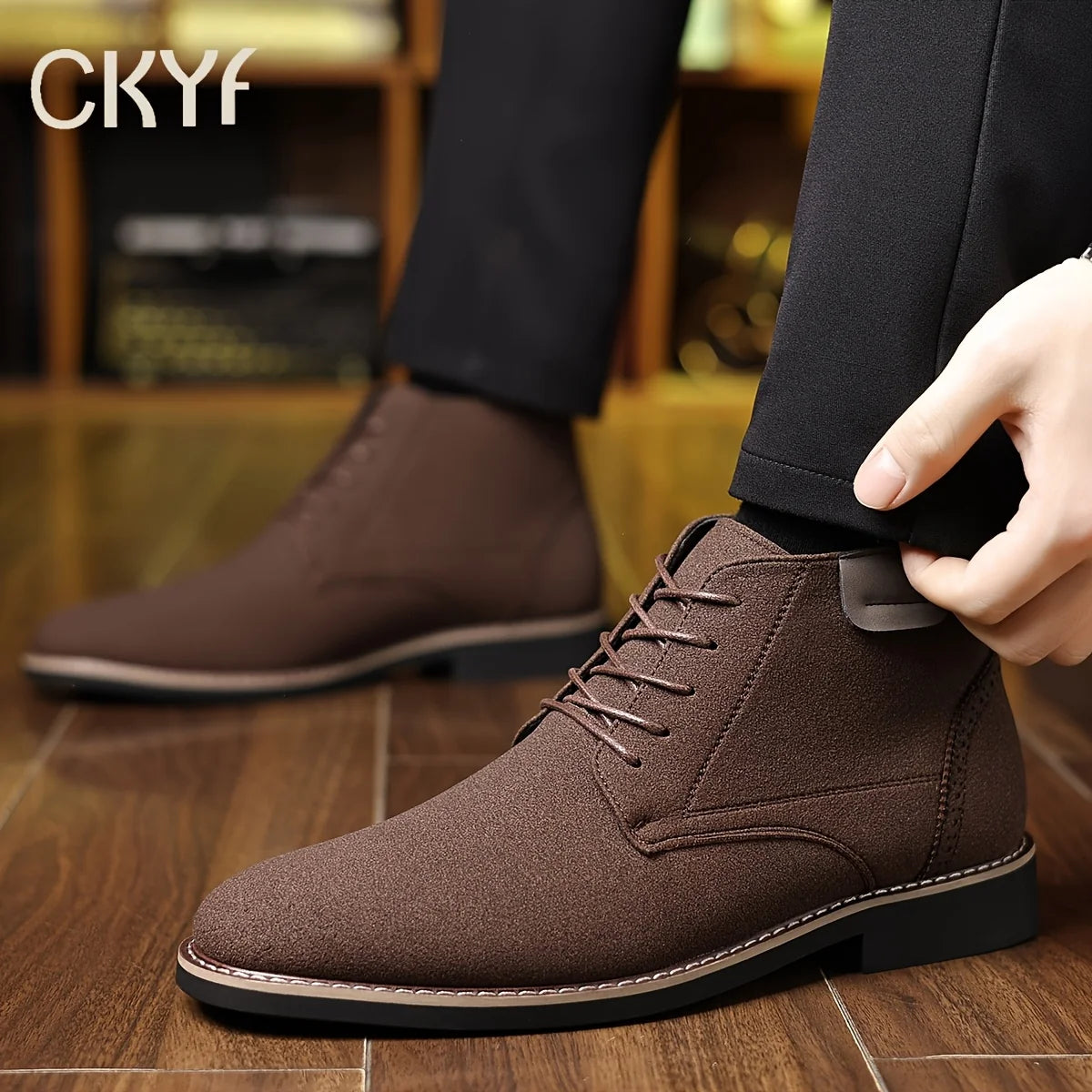 Refined Lace-Up Ankle Boots | Men's Classic Footwear 4