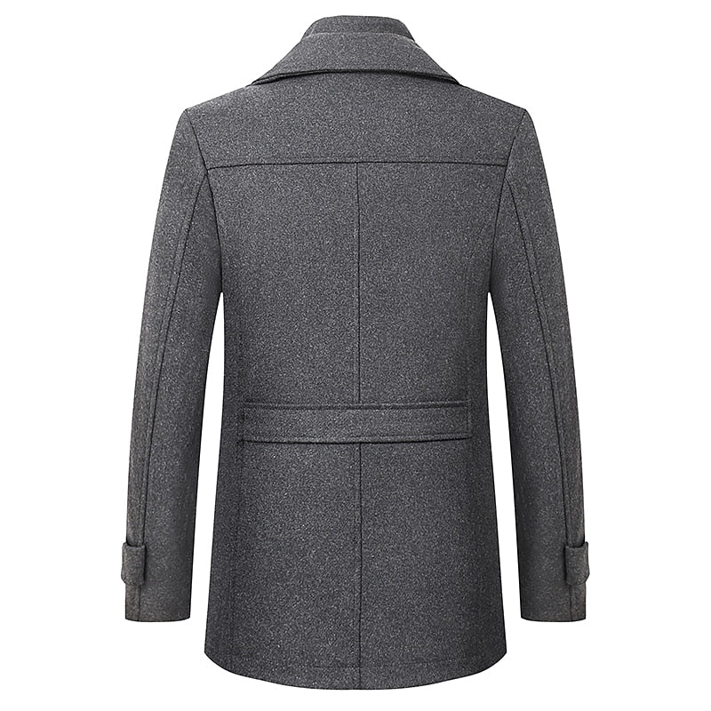 Reid | Tailored Wool Blend Business Overcoat for Men 2