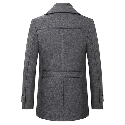 Reid | Tailored Wool Blend Business Overcoat for Men 2