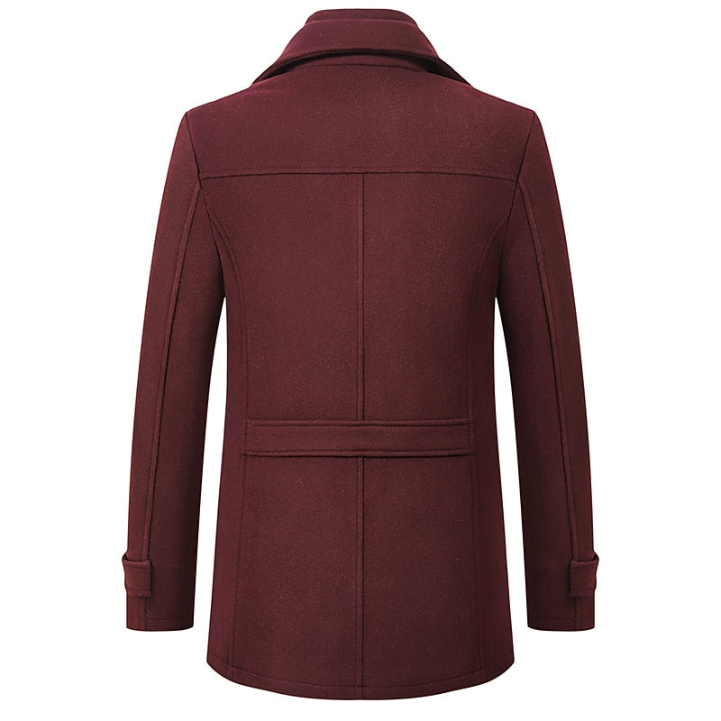 Reid | Tailored Wool Blend Business Overcoat for Men 4