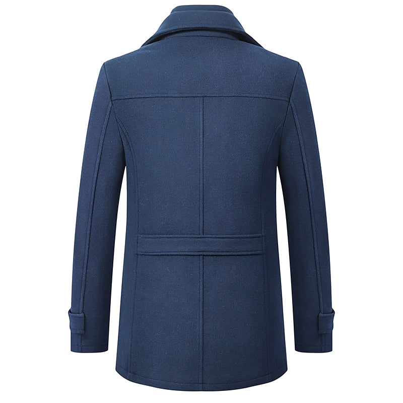 Reid | Tailored Wool Blend Business Overcoat for Men 6