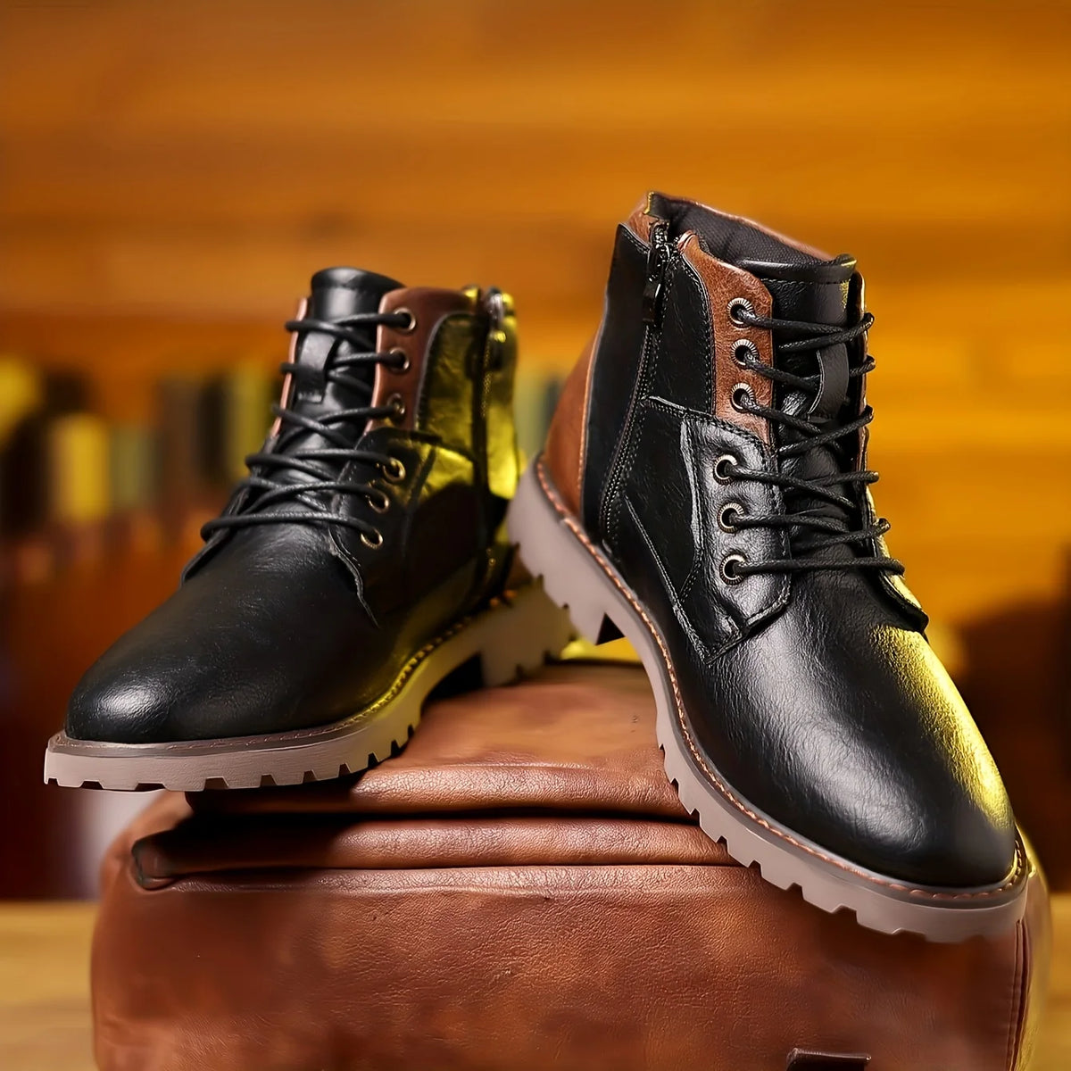 Rhys | Men's Rugged Lace-Up Boots 1