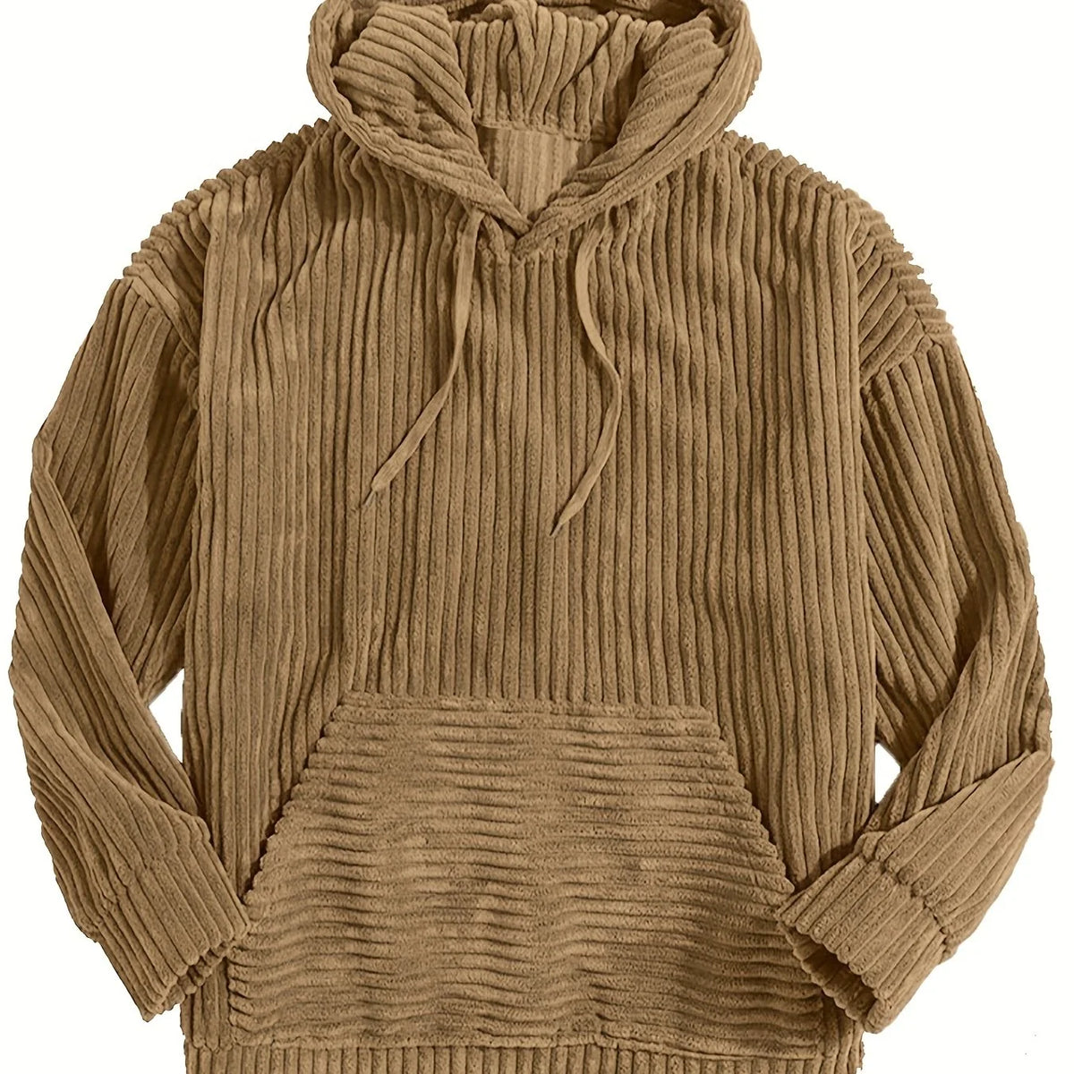 Ribbed Textured Oversized Hoodie | Relaxed Fit for Men 10