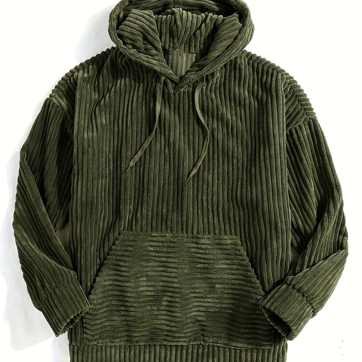 Ribbed Textured Oversized Hoodie | Relaxed Fit for Men 11