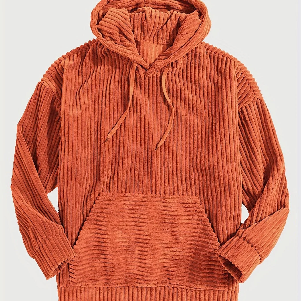 Ribbed Textured Oversized Hoodie | Relaxed Fit for Men 12