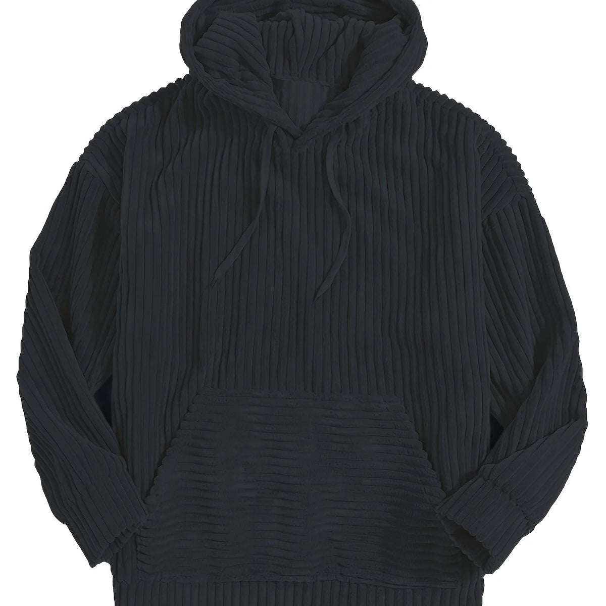 Ribbed Textured Oversized Hoodie | Relaxed Fit for Men 13