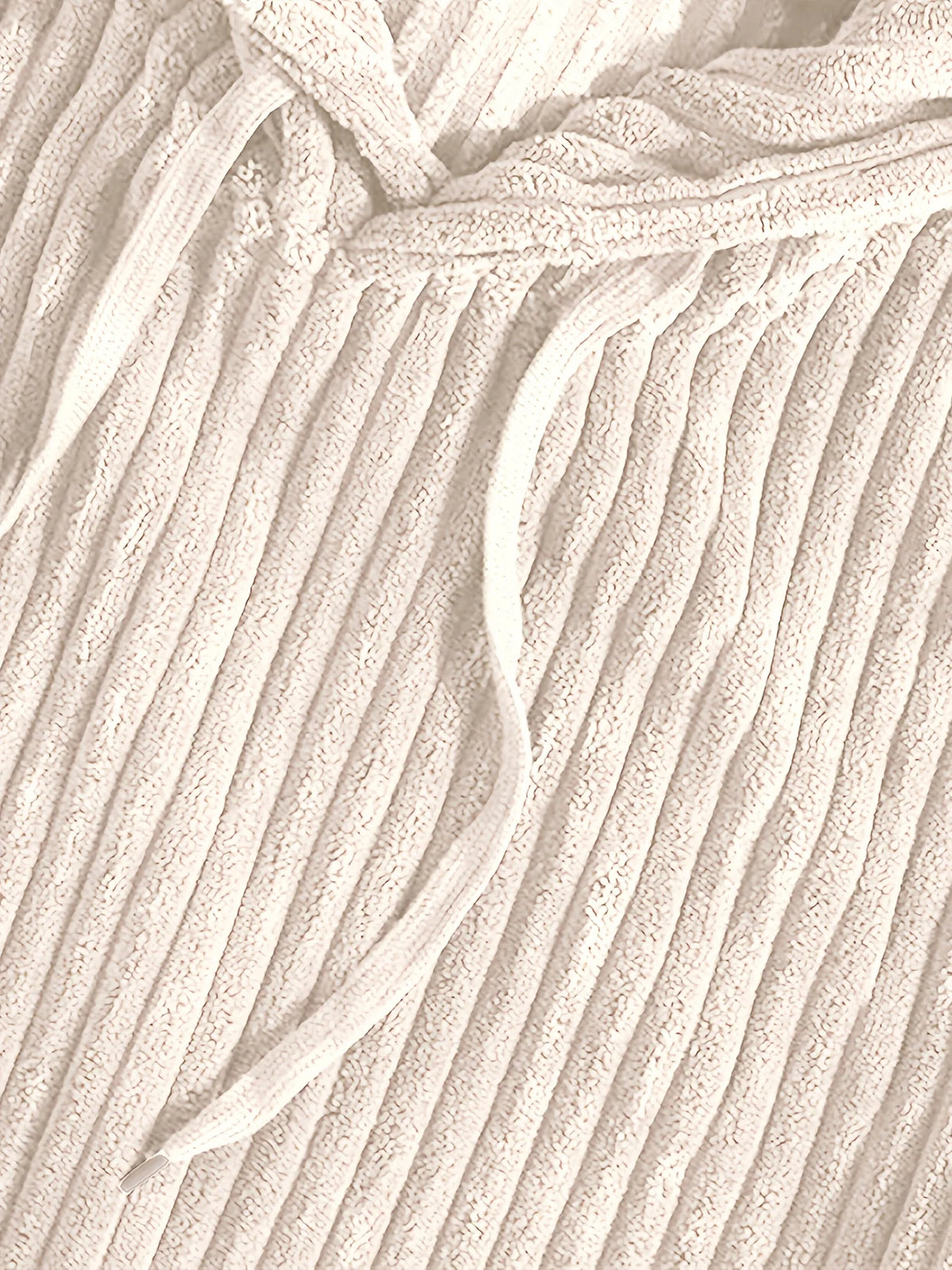 Ribbed Textured Oversized Hoodie | Relaxed Fit for Men 2