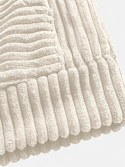Ribbed Textured Oversized Hoodie | Relaxed Fit for Men 5