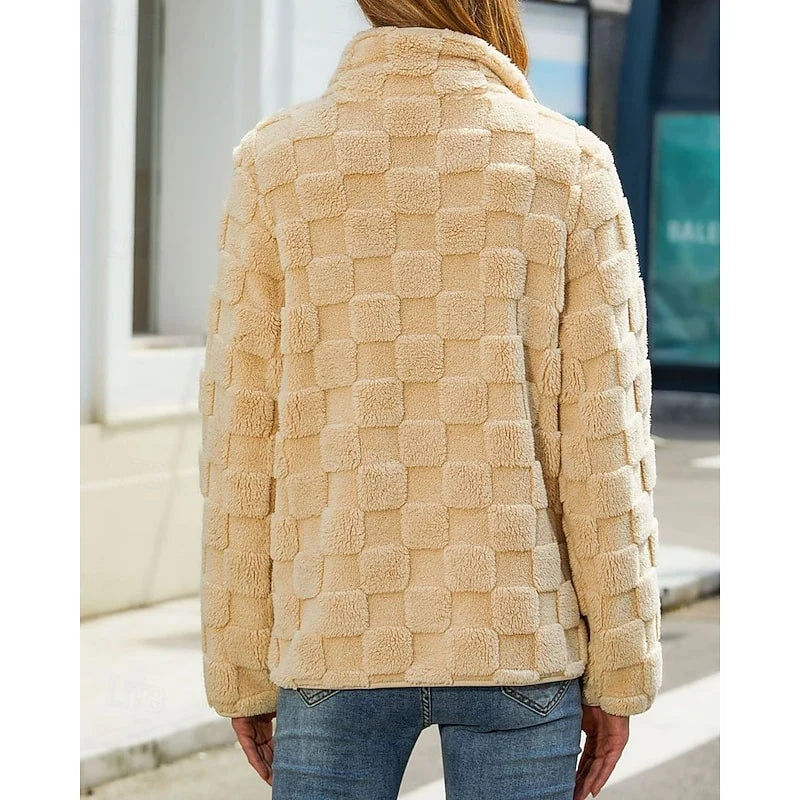 Rosabel | Textured Stand-Collar Jacket 1