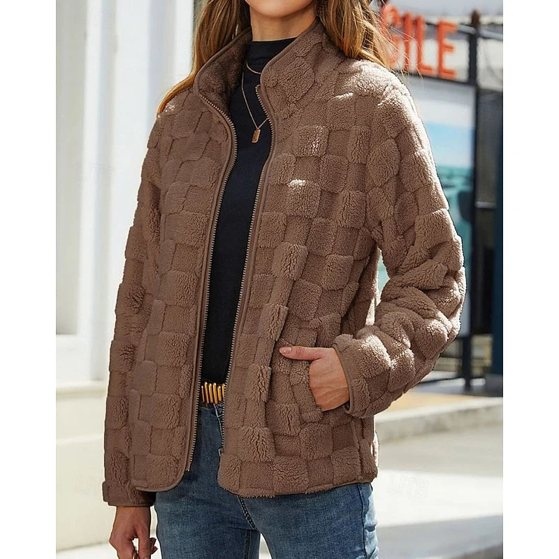 Rosabel | Textured Stand-Collar Jacket 2