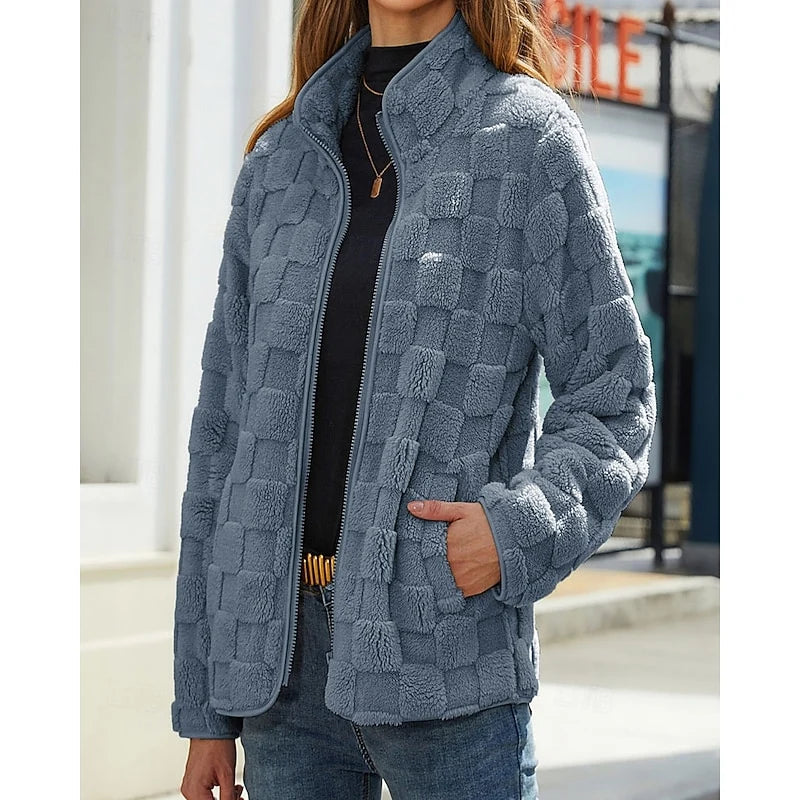 Rosabel | Textured Stand-Collar Jacket 3