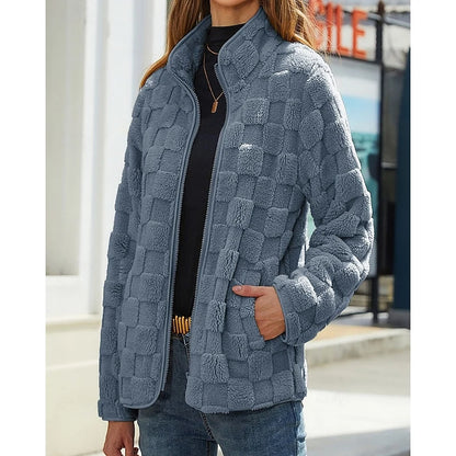 Rosabel | Textured Stand-Collar Jacket 3