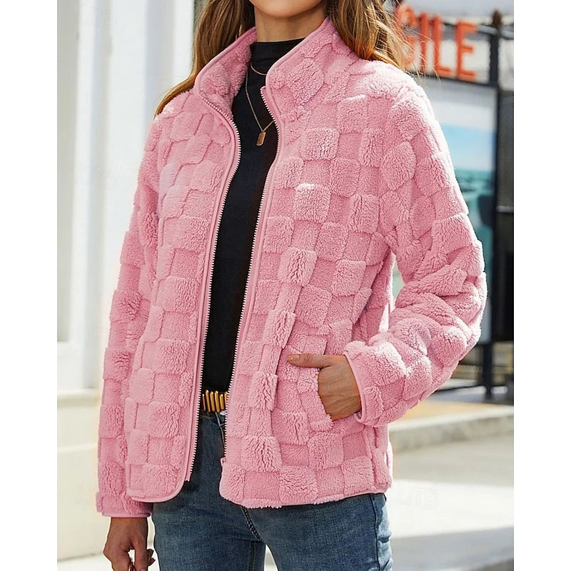 Rosabel | Textured Stand-Collar Jacket 4