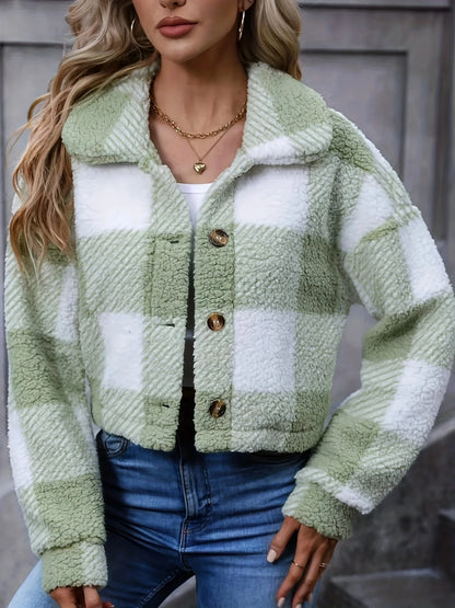 Rosalyn | Cropped Check Jacket Women 1