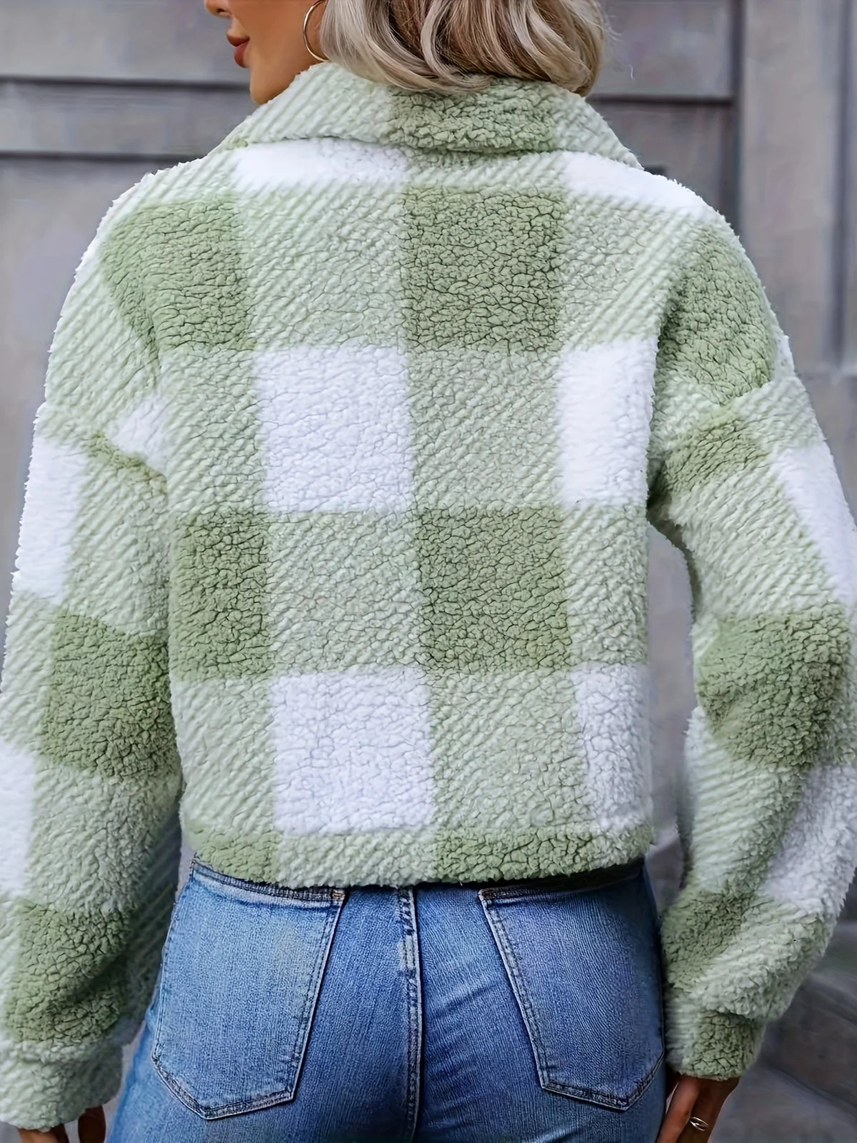 Rosalyn | Cropped Check Jacket Women 2