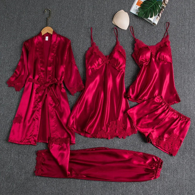 Rosanne | Women's Elegant Five-Piece Pyjama Set 1